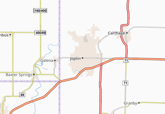 Karte Stadtplan Joplin