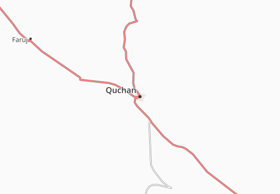 Mapa Quchan