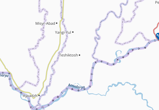Karte Stadtplan Teshiktosh