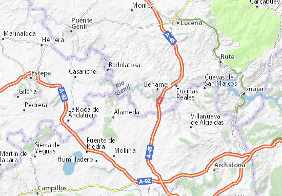 Kaart Plattegrond Palenciana