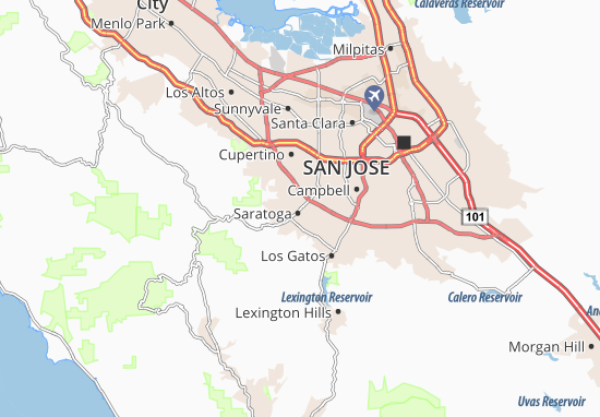 Mapa Saratoga
