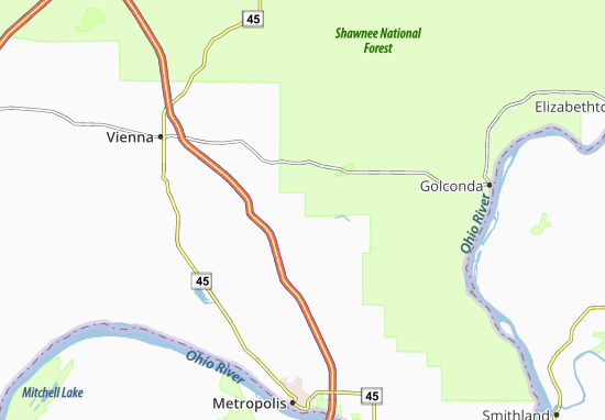 Kaart Plattegrond Reevesville