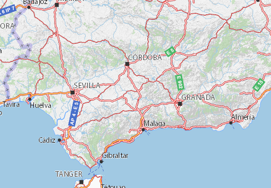 Mappa Michelin Andalucia Pinatina Di Andalucia Viamichelin