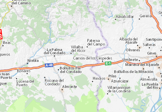 Kaart Plattegrond Manzanilla