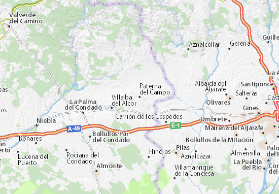 Kaart Plattegrond Paterna del Campo