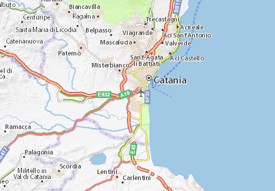 Mapa Catania
