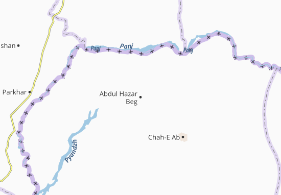 Kaart Plattegrond Abdul Hazar Beg