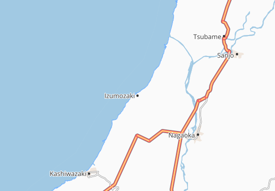 Mapa Izumozaki
