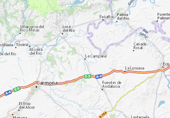 Karte Stadtplan La Campana