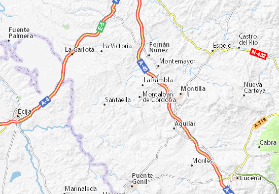Mapa Montalbán de Córdoba