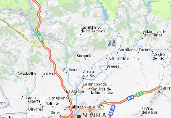 Burguillos Map