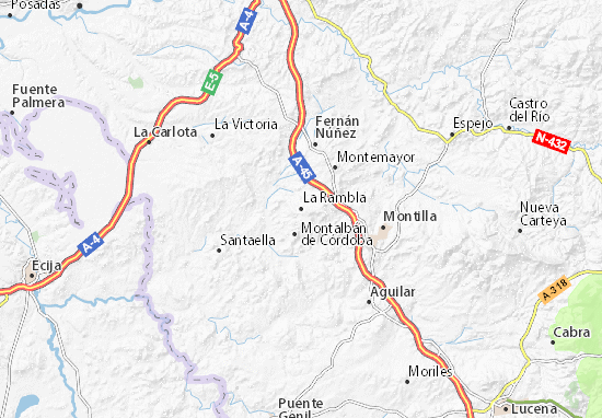 Karte Stadtplan La Rambla