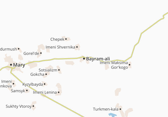 Kaart Plattegrond Bayram-ali
