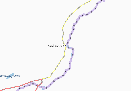 Mapa Kizyl-aytrek
