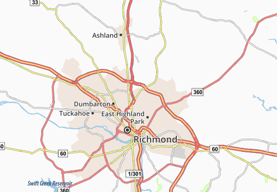 Karte Stadtplan Chamberlayne
