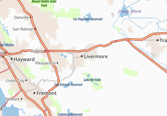 Karte Stadtplan Livermore