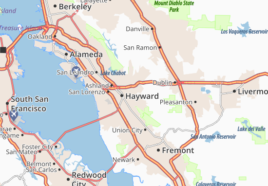 Karte Stadtplan Fairview