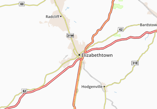 Karte Stadtplan Elizabethtown