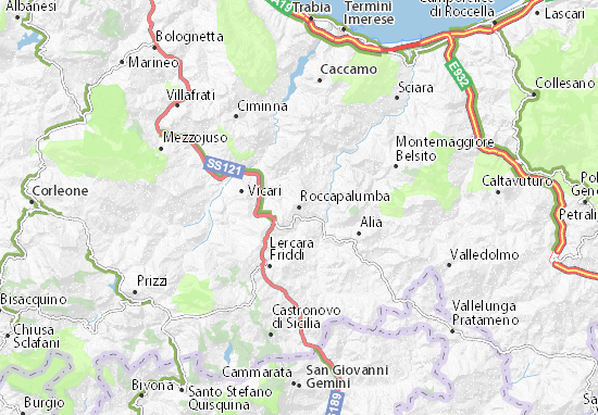 Roccapalumba Map