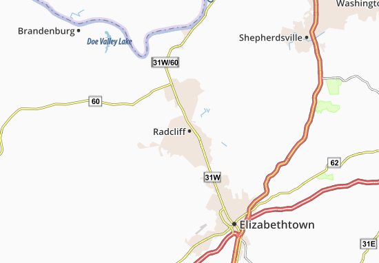 Karte Stadtplan Radcliff