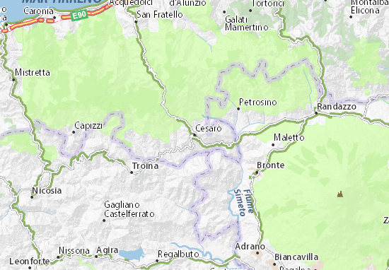Mapa Cesarò