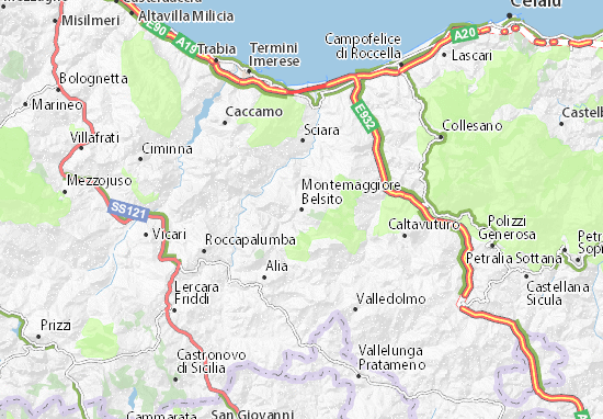 Mapa Montemaggiore Belsito