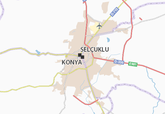 Mapa Konya