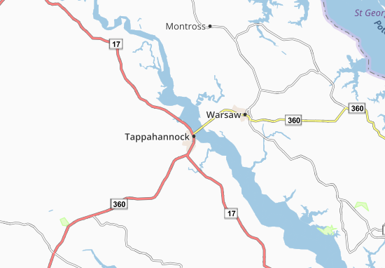 Mapa Tappahannock