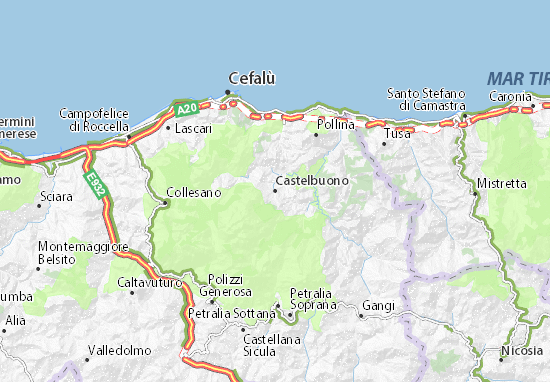 Mapa Castelbuono