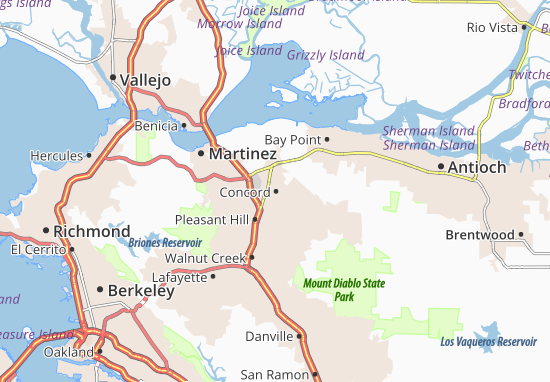 Karte Stadtplan Concord