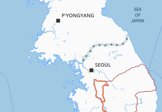 Mapa Kaesong-Si