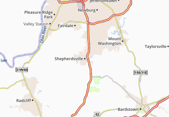 MICHELIN Shepherdsville map - ViaMichelin