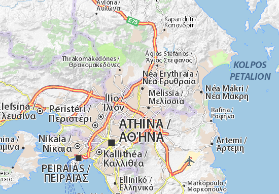 Mapa Kifisiá