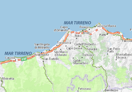 Karte Stadtplan Capri Leone