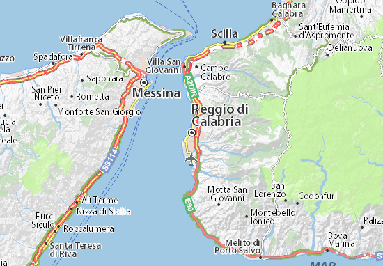 Mapa Reggio di Calabria