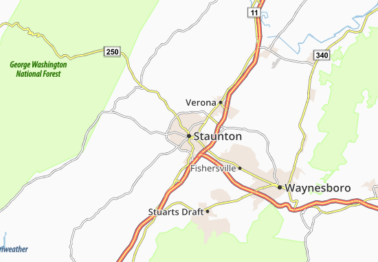 Mapa Staunton