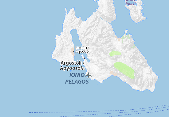 Mapa Argostóli