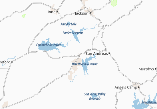 Kaart Plattegrond Valley Springs