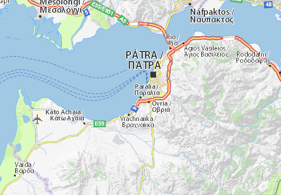 Mapa Paralía