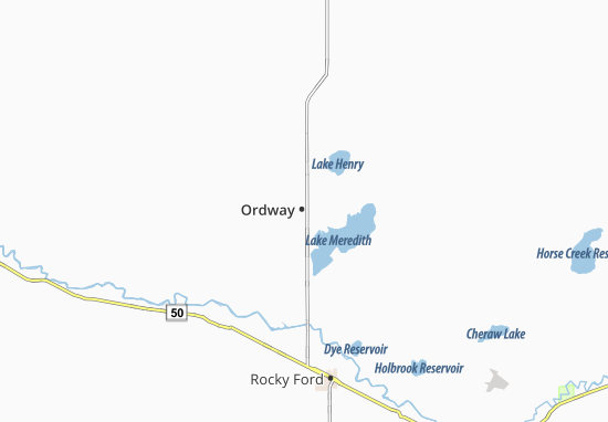Karte Stadtplan Ordway