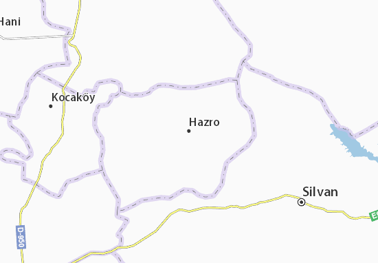 Karte Stadtplan Hazro