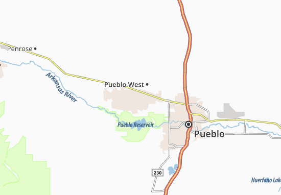 Kaart Plattegrond Pueblo West