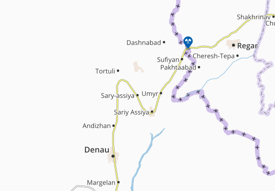Karte Stadtplan Sary-assiya