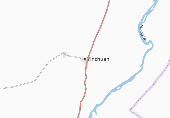 Mapa Yinchuan