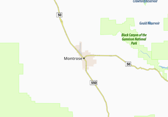 Karte Stadtplan Montrose