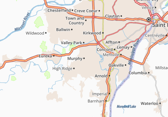 Karte Stadtplan Murphy