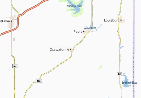 Mapa Osawatomie