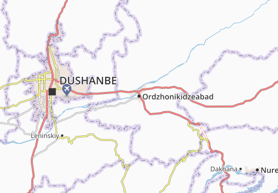 Karte Stadtplan Ordzhonikidzeabad