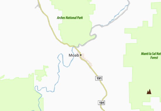 Mapa Moab