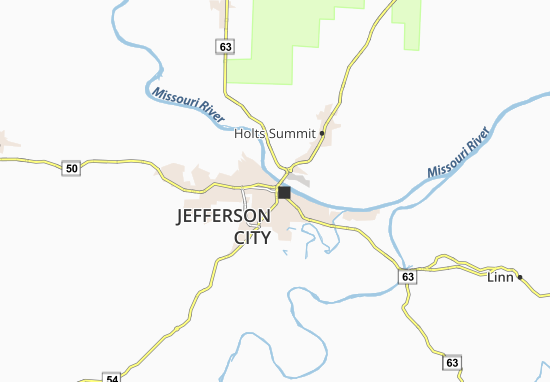 Karte Stadtplan Jefferson City